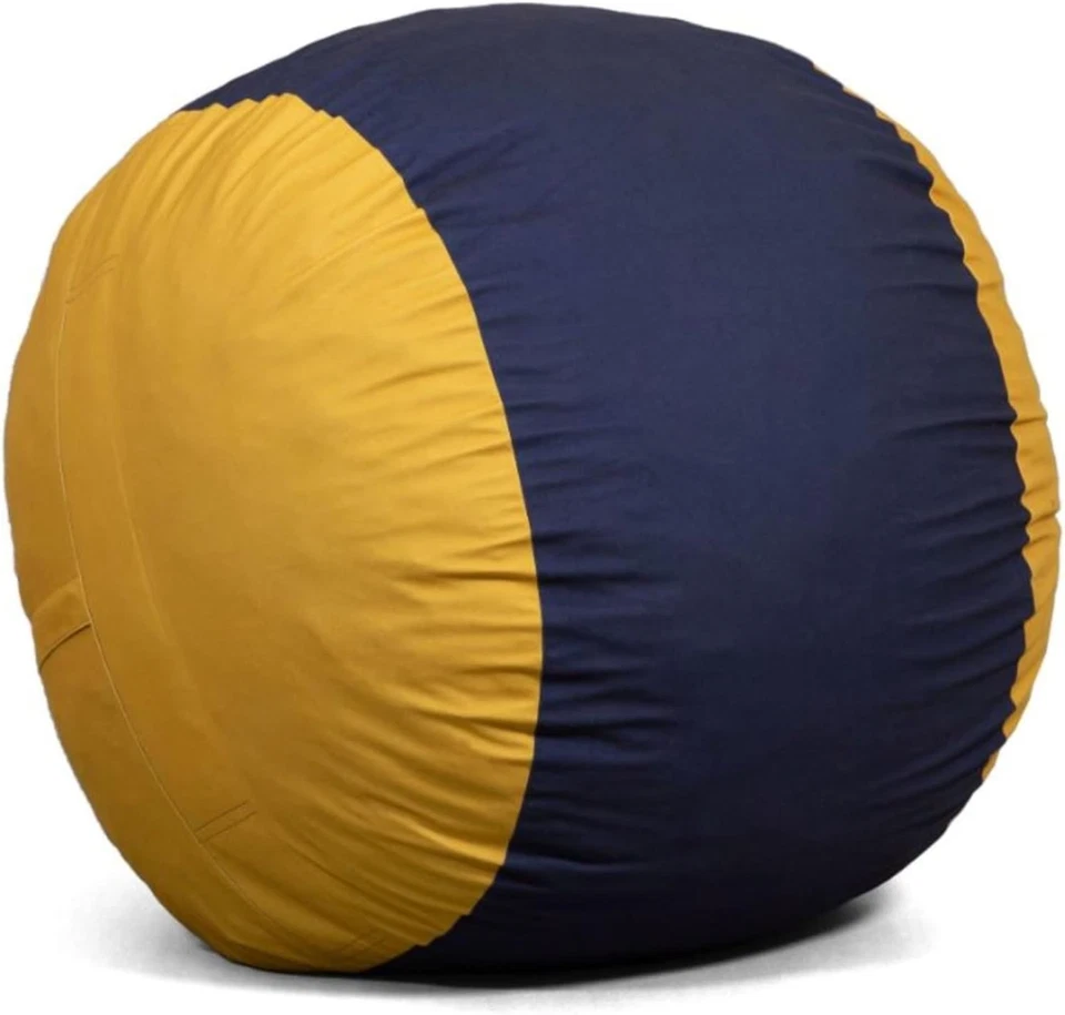 Durable Fuf Medium Foam Bean Bag Chair - Removable Cover in Collegiate Colors - Image 3 of 4
