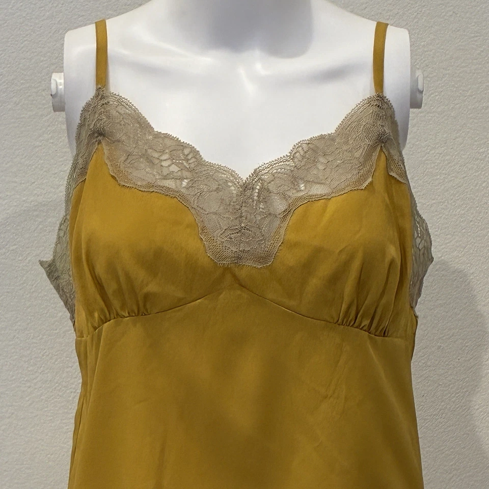 Rodarte para Target Y2K Babydoll Encaje Ribete Cami Talla L Capa Grunge Coqueta Foto 2 de 4