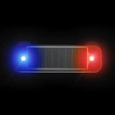 LED Solar Car Dummy Alarm Anti-Theft Flashing Warning Light Security System