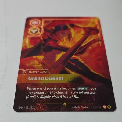 League_of_Legends USGチームサイン League of Legends Fiora Grand Duelist Overnumbered 251/221 | eBay