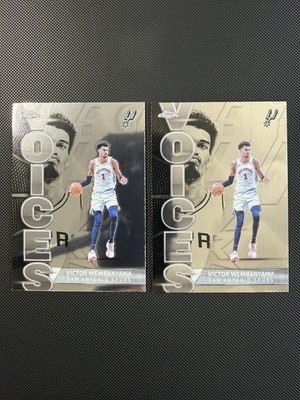 x2 Victor Wembanyama 2025-26 Topps Chrome #VS-1 Voices San Antonio Spurs