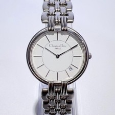 Dior Baguilla White Dial Calendar Display Quartz Watch