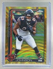 Roschon Johnson 2025 Topps Chrome #55 Gold Wave Refractor /50
