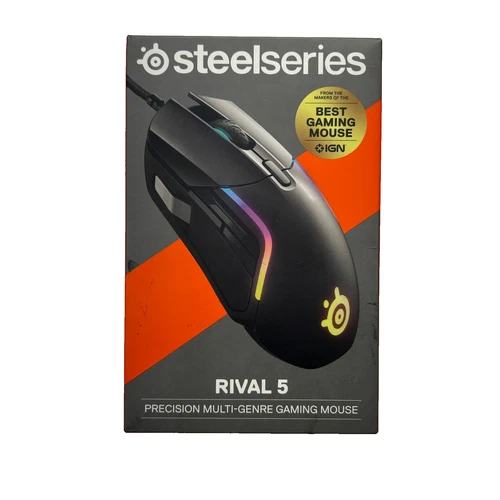 SteelSeries Rival 5 Wired Gaming Mouse Black