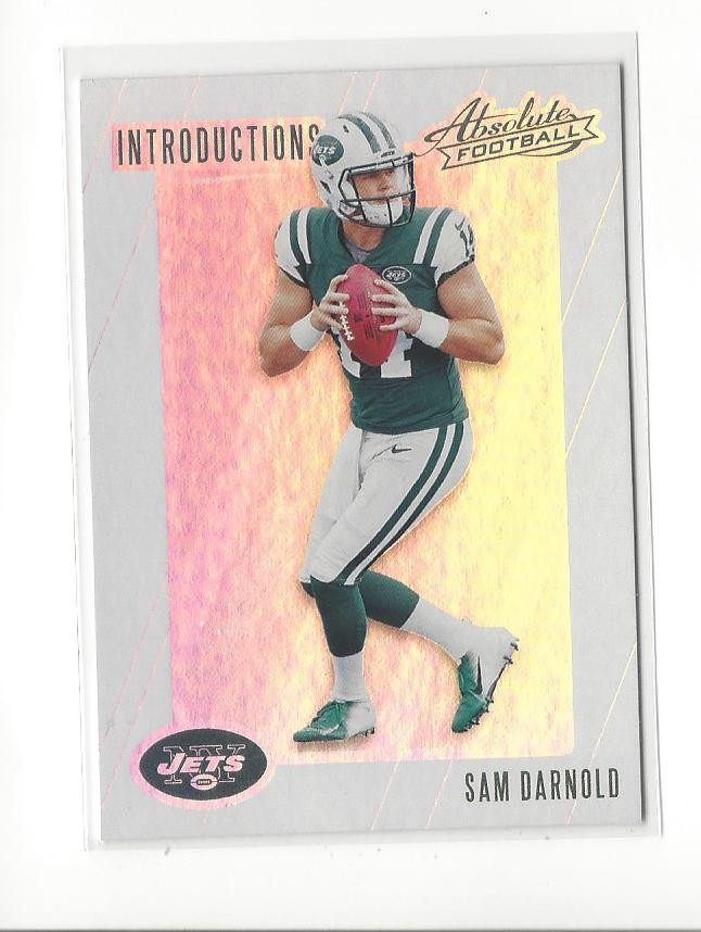 2018 Absolute Introductions #1 Sam Darnold RC Rookie Jets Seahawks