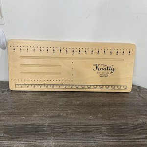 The Knotty do-it-all Beading Jewelry Making DIY Wooden "BOARD" ONLY 8x20"