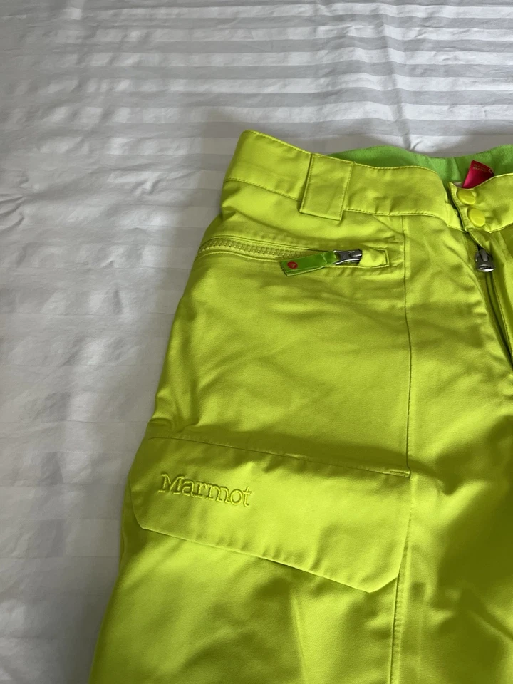 Pantalones de nieve al aire libre forrados para esquí snowboard Marmot para niñas talla XL. Verde Foto 4 de 4