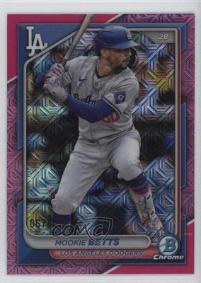 2024 Bowman Chrome Mega Box Pink Mojo Refractor 67/199 Mookie Betts #62 0my5