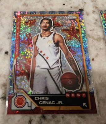 Chris Cenac Jr 2025 Topps Chrome McDonalds #11 McFlurry Refractor