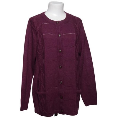 Strickjacke, Damen, Größe: 40, Lila, Acryl, Sonstiges, Feinstrick #Yyb