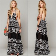 Free People Endless Summer Triangle Top Maxi Dress 