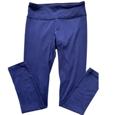 90 Degrees By Reflex Leggings Women's Medium Blue Spandex Athletic Pants