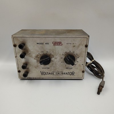 Vintage EICO Model 495 Oscilloscope Voltage Calibrator Stabilized