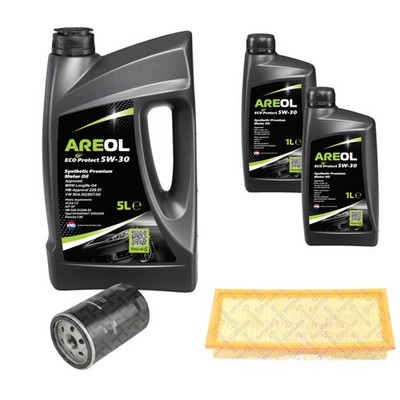 STELLOX Inspektionspaket AREOL ECO Protect 5W-30 7L für Audi 80 8C B4 2.0 E