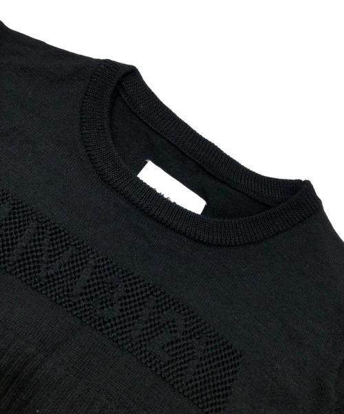 Ameri                    Crew neck knit black 019… - image 3
