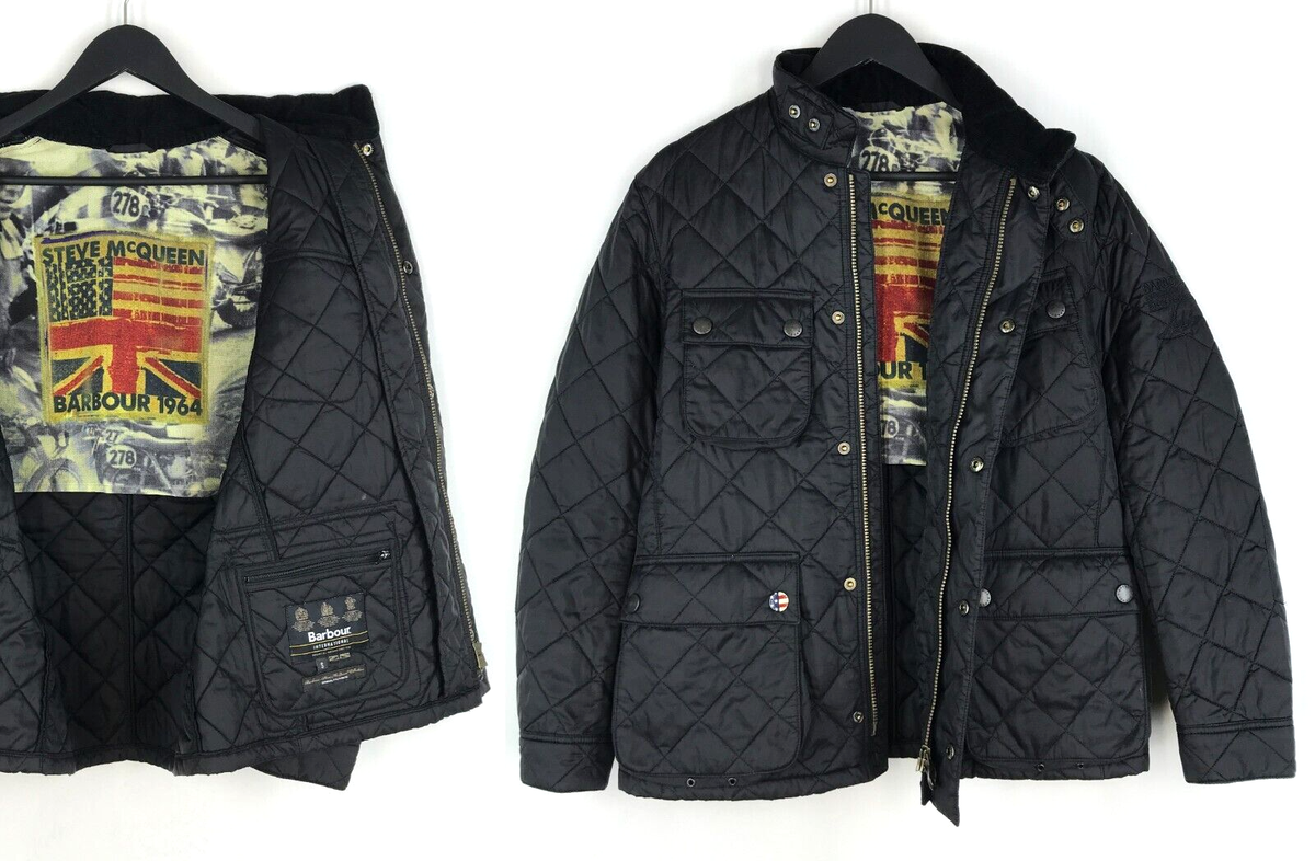 Men's Barbour International Steve McQueen Quilted Bariel Men's Barbour International Steve McQueen Quilted Bariel