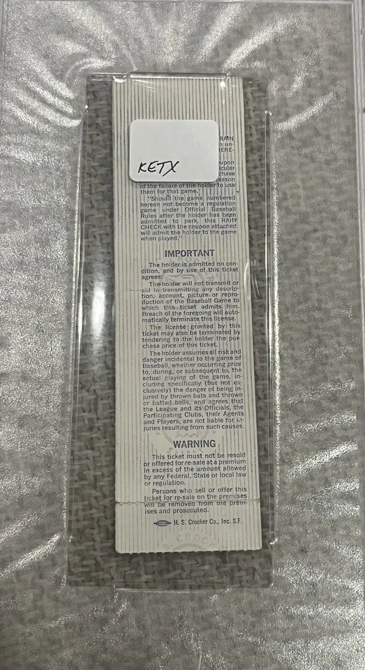 PETE ROSE Signed & Inscribed 1980 NLCS Ticket Gem Mint 10 PSA/DNA Autograph RIP - Image 3 of 3