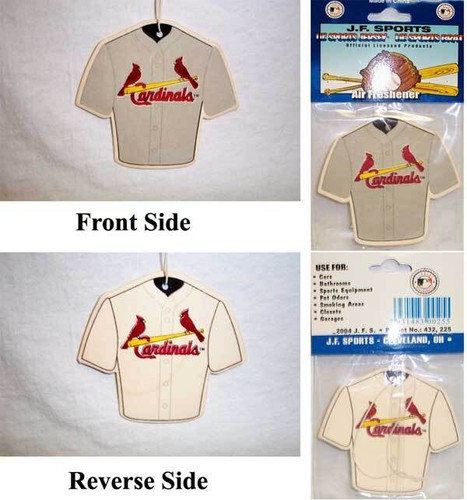MLB St Louis Cardinals Baseball Jersey Air Freshener Collectible Souvenir Gift - Picture 2 of 3