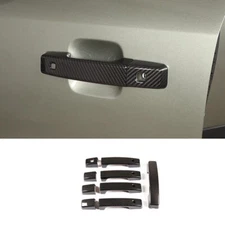 Fit For Defender 4DR 2020-22 Carbon Fiber Exterior Side Door Handle Frame Cover