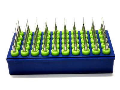 Matrix 0.45mm 0.0177'' x 0.276'' Tungsten Carbide PCB Undercut Drill Bit Set of 50