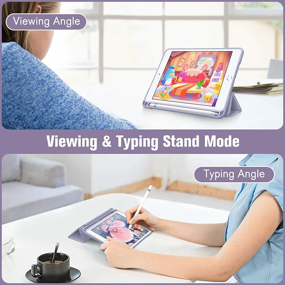 Shockproof Case for iPad Mini 5 /iPad Mini 4 Slim Stand Cover with Pencil Holder - Image 4 of 4