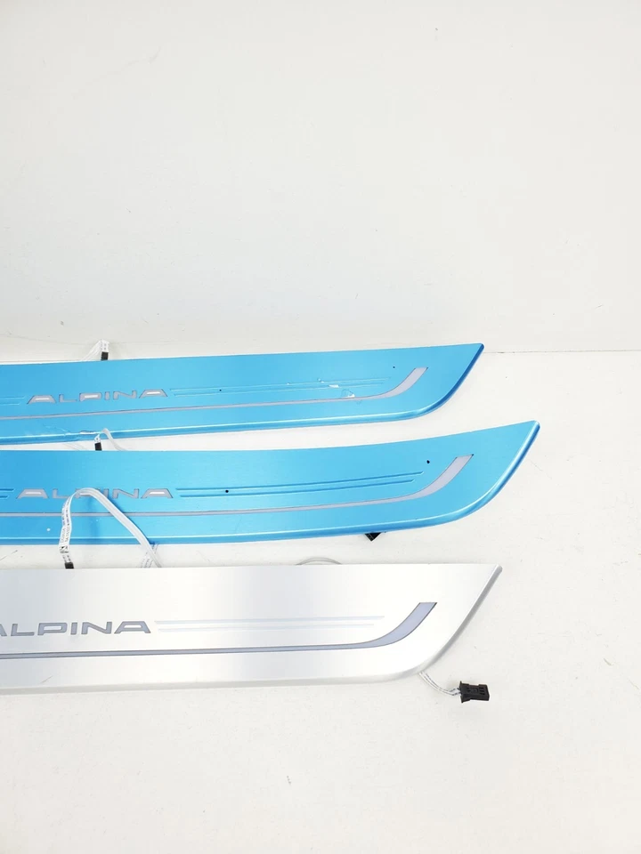2016-2019 BMW ALPINA 7-SERIES B7 G12 DOOR SILL TRIM PLATE SET (IN PLASTIC) OEM - Image 4 of 4