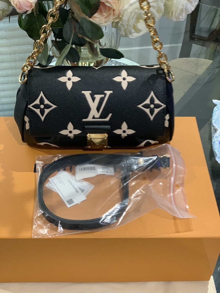 Louis Vuitton Favorite Shoulder Bag Black Leather for sale Louis Vuitton Favorite Shoulder Bag Black Leather for sale
