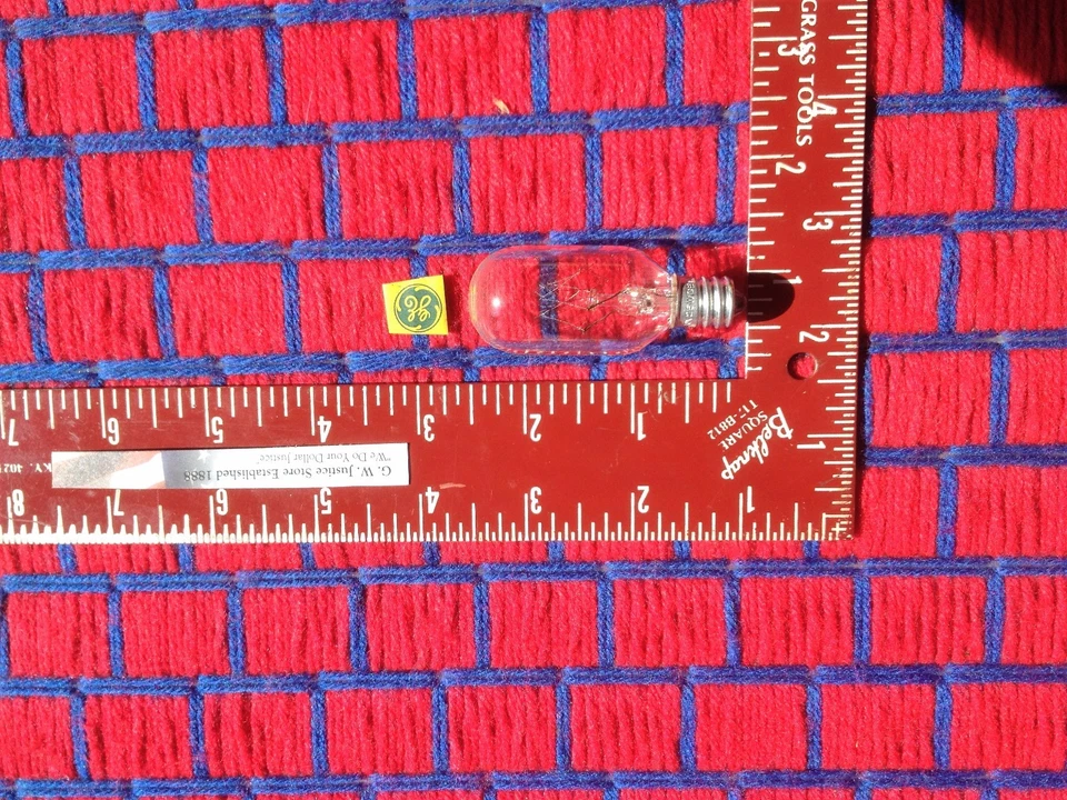 MICROWAVE LIGHT BULB 25 WATT T8 E12 25w 120v GE 25t8 /c EXTRAS ship for $0.07* - Image 2 of 3