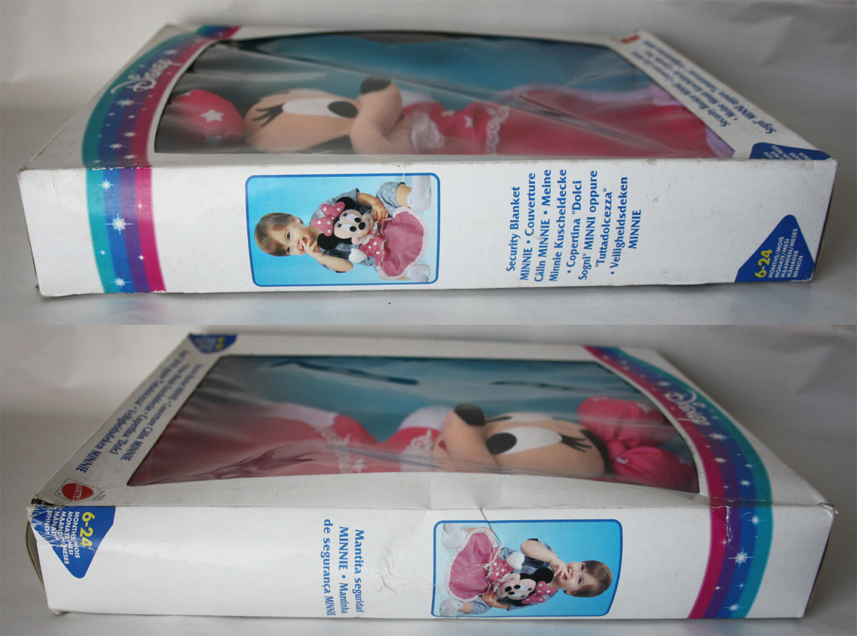 RARE VINTAGE 90'S SECURITY BLANKET MINNIE MOUSE PLUSH DISNEY