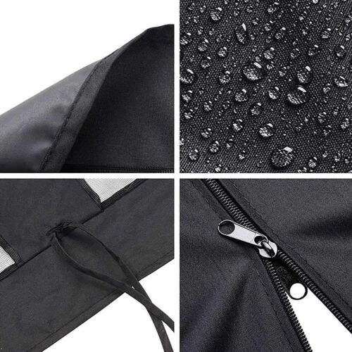 Universal Outdoor Patio Gazebo Mosquito Netting 4-Panel Sidewall Curtain Zippers - Picture 9 of 13