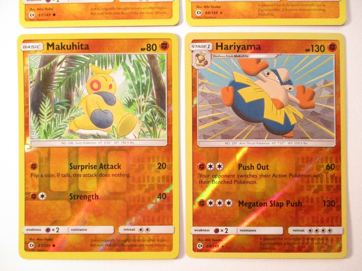 リングマ　2009 Makuhita 67/149 Hariyama 68/149 Non & Reverse Holo Sun