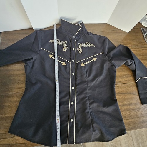 Western Rodeo Cowboy Shirt Embroidered "Espuela De Oro" Black Mens SZ 2XL NWT - Picture 6 of 12