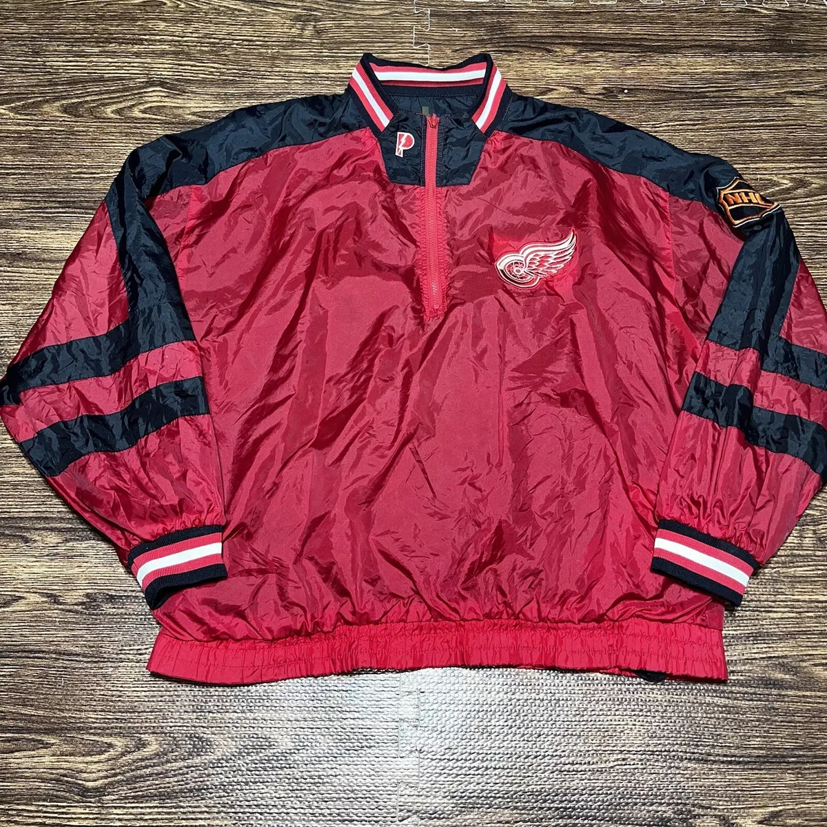Detroit Redwings x Pro Player Reversible Jacket Windbreaker XL | 90s VTG VGC