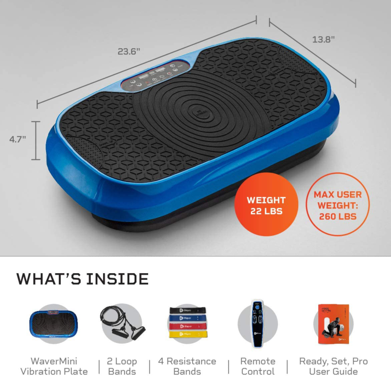 LifePro Waver Mini Vibration Plate Whole Body Vibration Platform Exercise  Mach