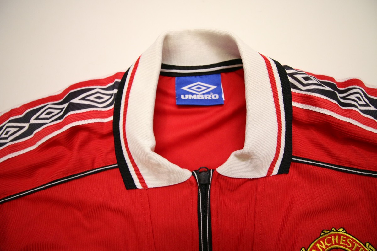 Vintage Manchester United Soccer Jersey Mens M Umbro SHARP