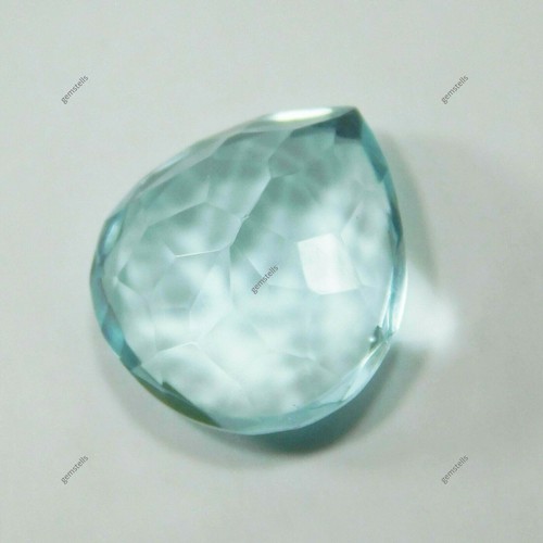 Natural Blue Aquamarine Pear Shape 7.60 Carat CERTIFIED Loose Gemstones - Picture 7 of 13