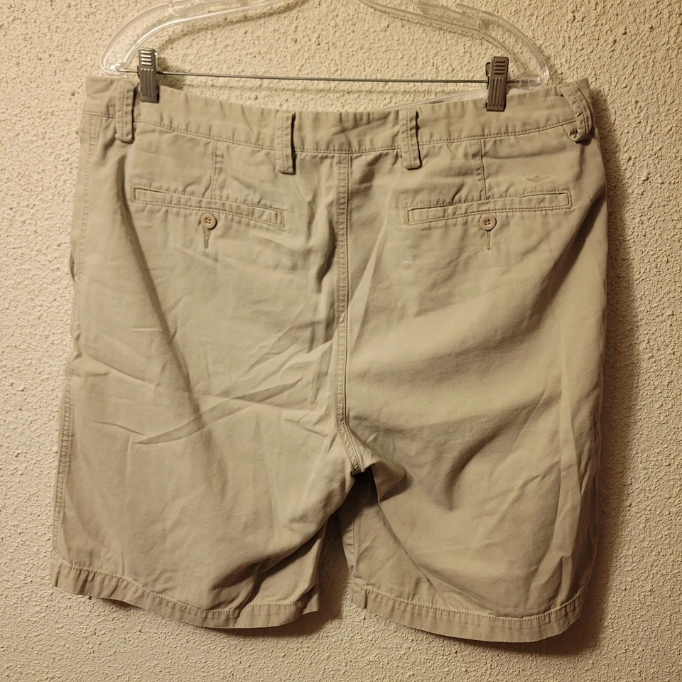 Pantalones Cortos Dockers De Colección Para Hombre Caquis Talla W38 Años 90 Lino Mezcla Algodón Plisado Foto 4 de 4