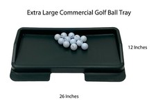 12" Inches x 26" Inches Extra Large Capacity Commercial Plastic Golf Ball Tray