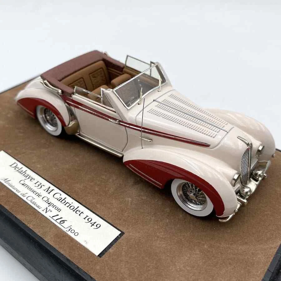 Modellino Auto Miniatures de Chateau 2004 1/43 Delahaye 135 M Cabriolet 1949 LTD - Immagine 2 di 4