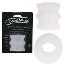 Silicone GoodHead Helping Head Oral Blow Job Sex Toy Masturbator Stroker Sleeve