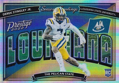 2022 Panini Prestige - Seasons Greetings Derek Stingley Jr. #SG-20 (RC) - Texans - Picture 2 of 3