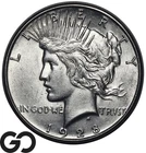 1928-S Peace Dollar, Lower Mintage, BU++ Key Date