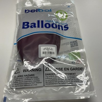 Bag Of 5 PCs Belbal 36 Latex Balloons Pastel Color