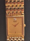 Vintage RARE Salesman Sample Seiko Tank Champagne Dial Gold Tone