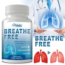 Breathe Easy - Butterbur,Quercetin,Bromelain, Cordyceps,Lung Cleanse Respiratory