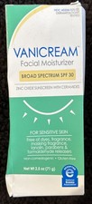 Vanicream Daily Facial Moisturizer with SPF 30 Sunscreen 2.5 oz Exp 4/28.Read. C