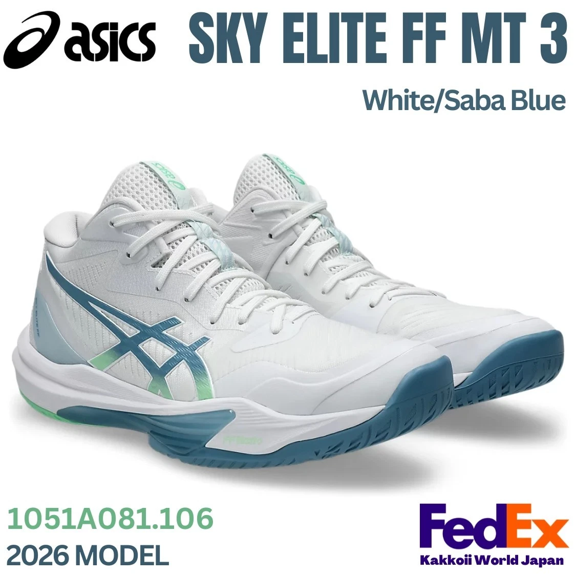 ASICS Sky Elite FF MT 3 White Blue for Sale | Authenticity