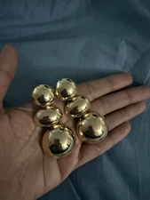 Gold  Earrings Vintage Shiny Style Metal Chunky Big Statement Bold Long