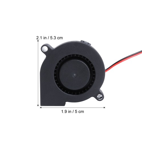 Uetek 12V 3D -Drucker Blowing Lüfter zum Abkühlen des Kühlkörpers (schwarz) - Photo 4/9