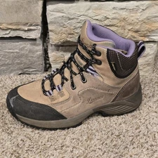 Danner Zig zag Trail GTX Boots Women's Sz 6.5 Tan Brown Leather Nubuck Hiking 6"